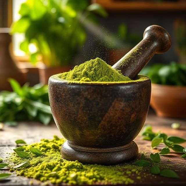 Indian herbal henna for hair