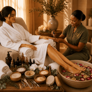 Pedicure and manicure