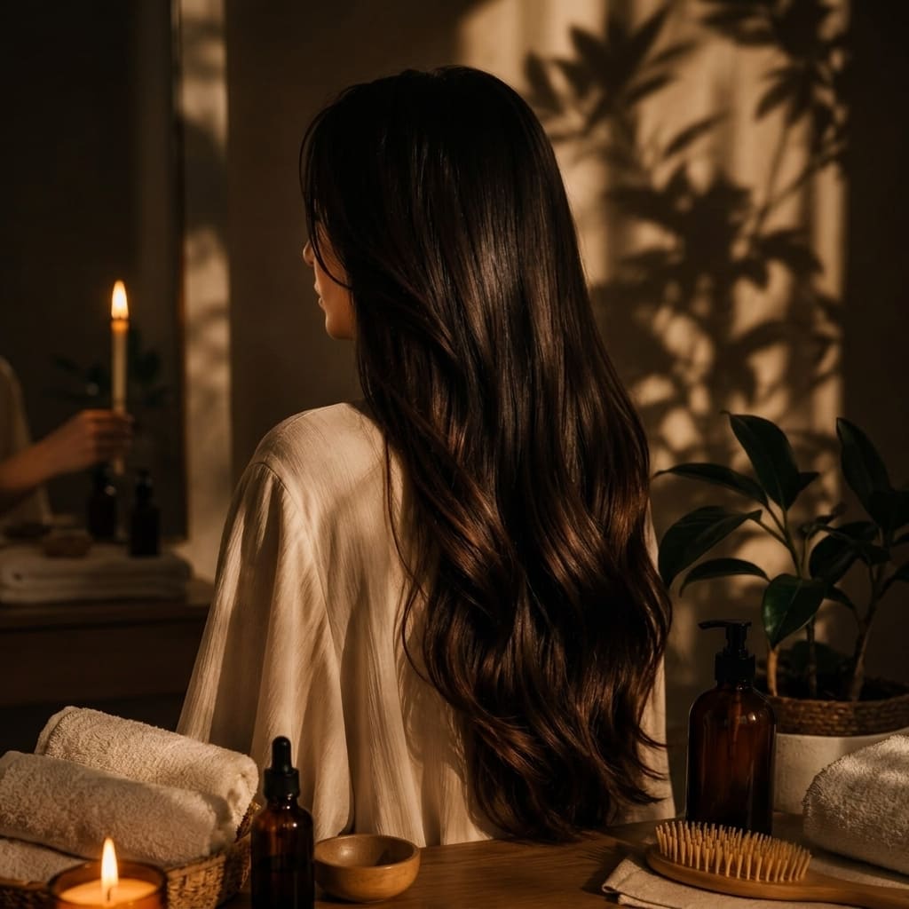 Sidr hair treatment with Indian herbs